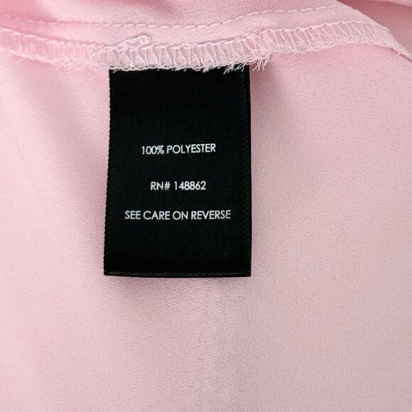 Torrid Pink Dolman Sleeve 1/4 Zip Georgette Blouse Sz 1X - Picture 11 of 14